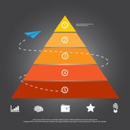 business concept icon presentation with triangle N2