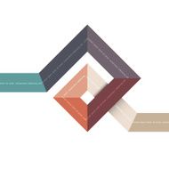 Abstract geometric shape for design