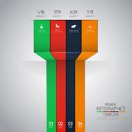 Minimal infographics design N34