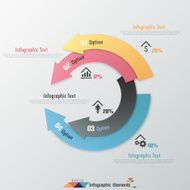 Modern infographics options banner N773