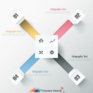 Modern infographics options banner N776