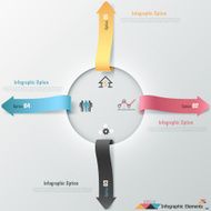 Modern infographics options banner N780