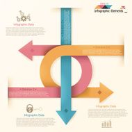 Modern infographics options banner N793