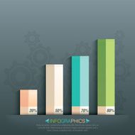 Business info graphics with graphs design N2