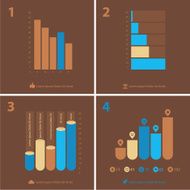 Beige infographics template