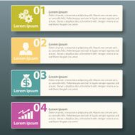 Infographic label template design N4