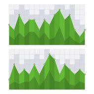 Green Business Diagram Graph Chart Vector