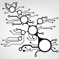 Ðbstract circuit board techno background EPS10 vector N9
