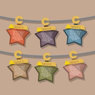 Star Tags Hang On Rope