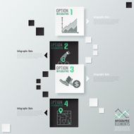 Modern infographics options banner N795