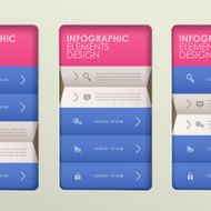 abstract origami infographics N9