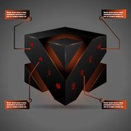 Abstract 3d Cube Vector Illustration
