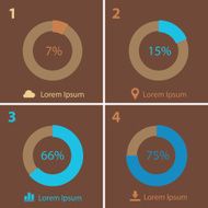 Beige flat infocharts N3