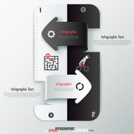 Modern infographics options banner N798