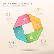 abstract ribbon infographics