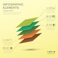 abstract layer infographics