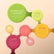 abstract flow chart infographics N40