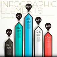 abstract bar chart infographics N27