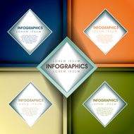 abstract diamond infographics N2