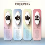 abstract gradient banner infographics