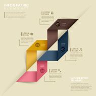 abstract origami infographics N10