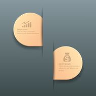 Infographic label template design N6