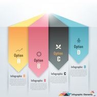 Modern infographics options banner N800