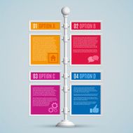 Infographics options banners