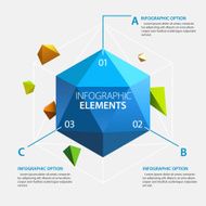 Polyhedron Infographics Template N4