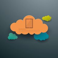 Cloud computing abstract background concept N3