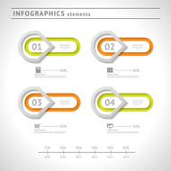 Business infographics elements Modern design template Abstract web layout N16