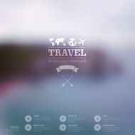 Vector web and mobile interface template Corporate website desi N3