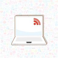 connectivity icons over background vector illustration N3