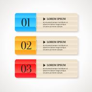 Color numbered option banners N2