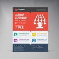 Vector flat design background and color N9
