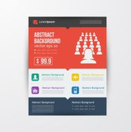 Vector flat design background and color N11