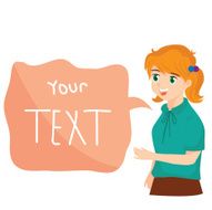 Girl is Giving Information