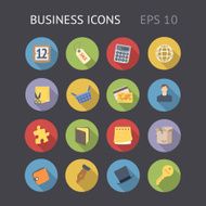 Flat Icons for Business N2