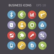 Flat Icons for Business N3