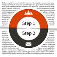 Modern vector info graphic for business project N288