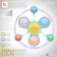 Infographic abstract geometric 3d digital illustration social set of icons N2