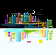 City by Day and Night