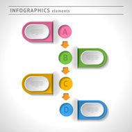 Business infographics elements Modern design template Abstract layout N6