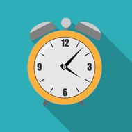 Flat Alarm Clock Icon Vector Illustration N2