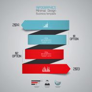 Minimal infographics design N38