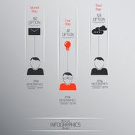 Minimal infographics design N41