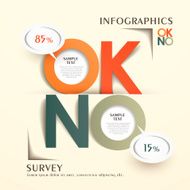 abstract origami reply comments chart infographics