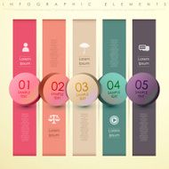 abstract bar tag infographics