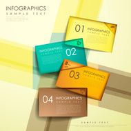 abstract colorful tag infographics