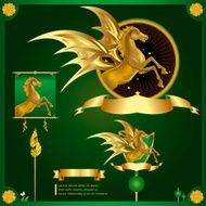 Golden Horse - Illustration